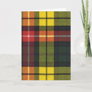 Tartan moderne de Buchanan de carte de voeux