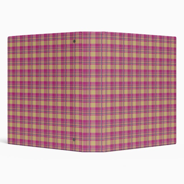 Tartan Motif Fabric Avery Signature Classeur 1,5 p (Arrière-plan)