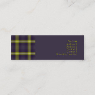 Tartan No. 0020 Mini Business Card