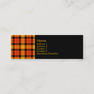 Tartan No. 0021 Mini Business Card