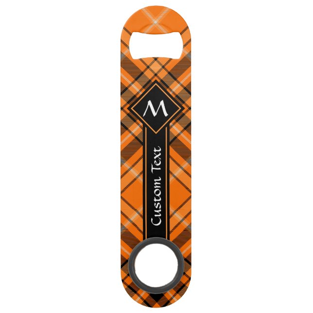 Tartan orange d'Halloween (Devant)