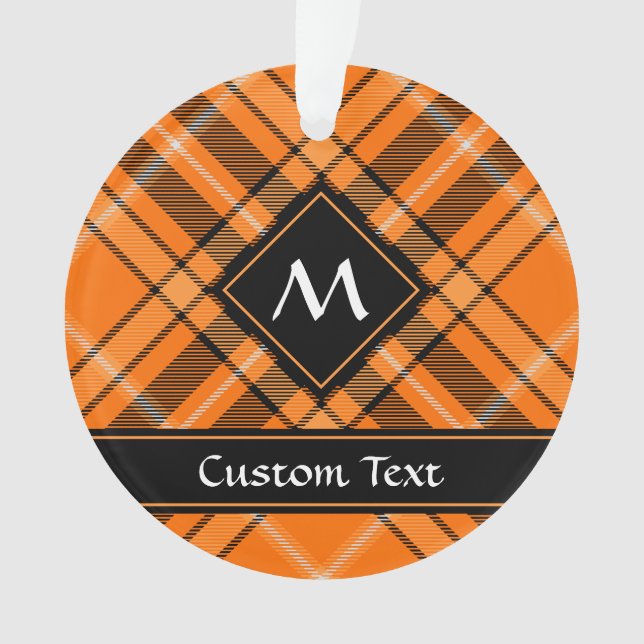 Tartan orange d'Halloween (devant)
