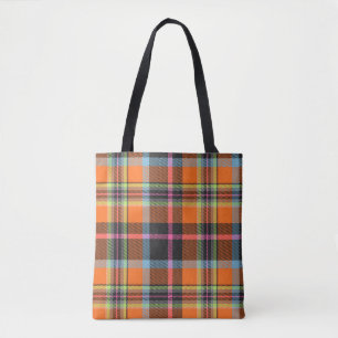 TARTAN PATTERN 9 TOTE BAG