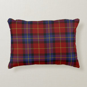 Tartan pattern accent pillow