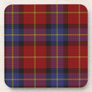Tartan pattern coaster