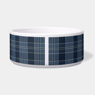 tartan pattern fabric Campbell Ceramic Pet Bowl