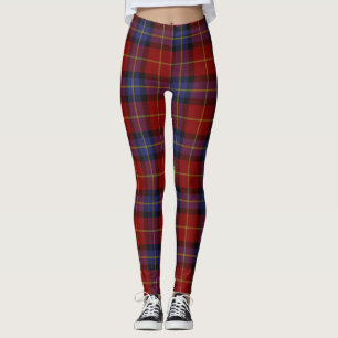 Tartan pattern leggings
