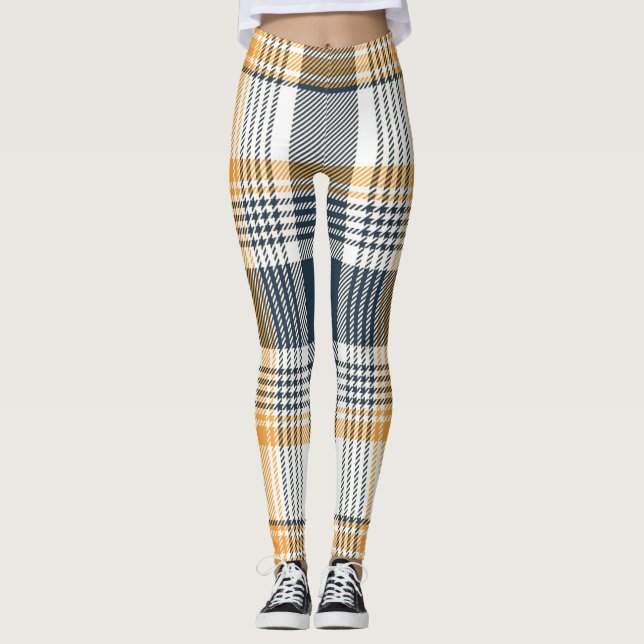 Tartan Pattern Leggings (Front)