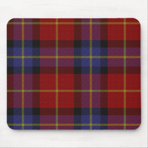 Tartan pattern mouse pad