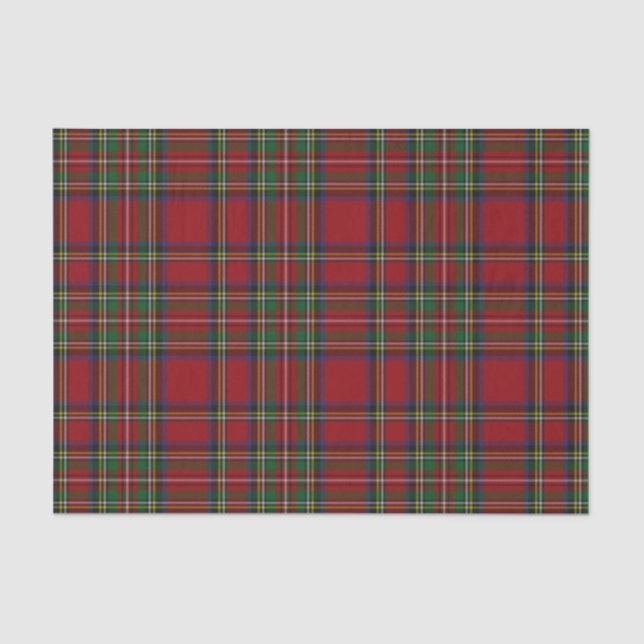 Tartan Pattern Plaid Tissue Paper (Front)