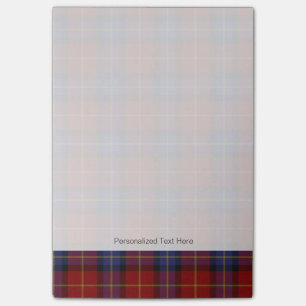 Tartan pattern post-it notes