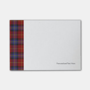 Tartan pattern post-it notes