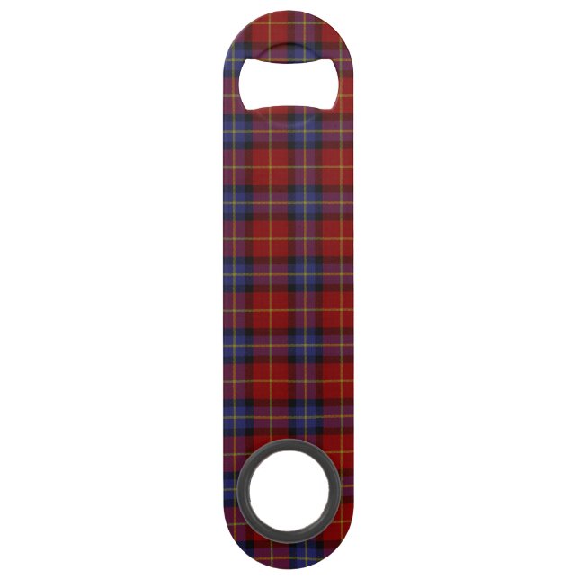 Tartan pattern speed bottle opener (Front)