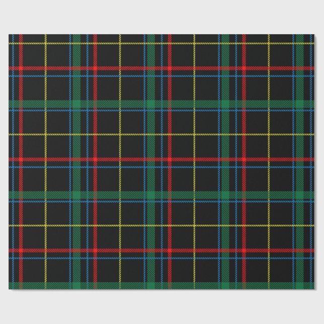 Tartan pattern wrapping paper (Flat)