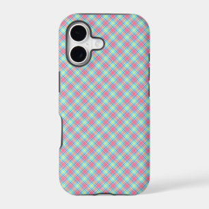Tartan Pink Yellow  Blue