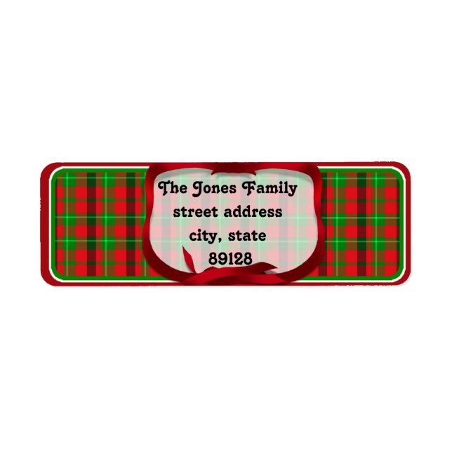 Tartan Plaid (2) Arrière - plan de Noël (Devant)