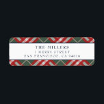 Tartan Plaid Address Labels Christmas Holidays<br><div class="desc">Personalize this classic tartan plaid design with your own details for a stylish Christmas envelope that will bring joy to your loved ones.</div>