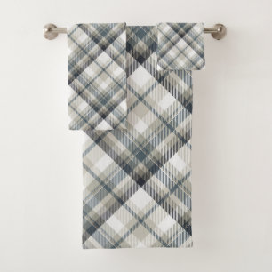 Tartan Plaid Bath Towel Set