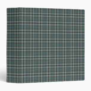 Tartan Plaid Blue, Black & Brown No. 58 Binder
