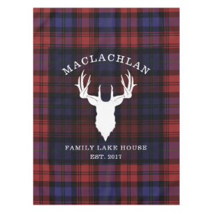 Tartan Plaid Clan MacLachlan Family Lake House Tablecloth