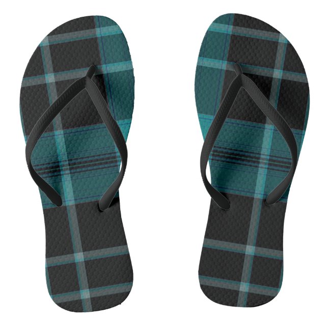 Tartan Plaid Flip Flops (Footbed)