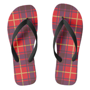 Tartan Plaid Flip Flops