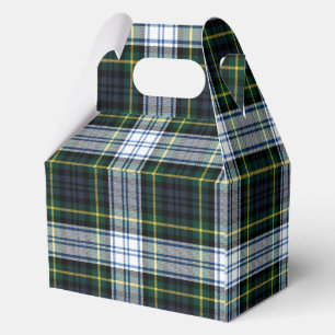 Tartan Plaid Gordon Green Check Party Favor Box