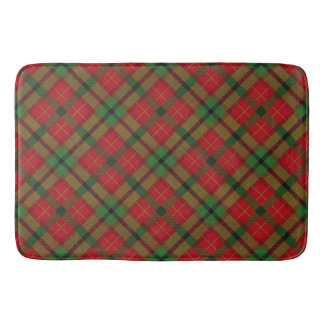 Tartan Plaid Holiday Festive Christmas Bath Mat
