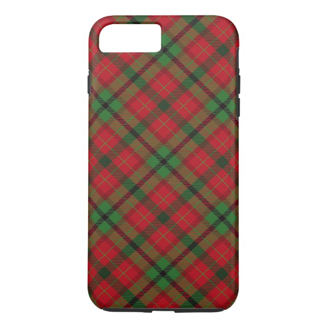 Tartan Plaid Holiday Festive Christmas Case-Mate iPhone Case (Back)