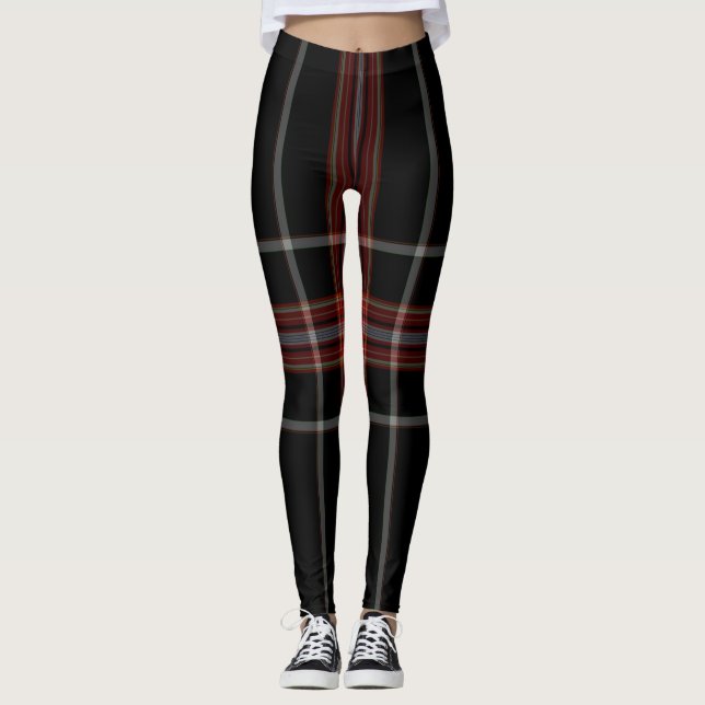 Tartan Plaid Leggings (Front)
