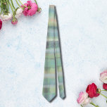 Tartan plaid modern pastel green blue grey beige tie<br><div class="desc">A modern artistic interpretation of the traditional tartan or buffalo plaid style.The colour scheme is in warm pastel nuances of yellow, blue cyan, teal, cream, grey, green, orange .The nuances are blended like wet watercolors in a soft delicate way.This design looks trendy and also classic .It will also make a...</div>