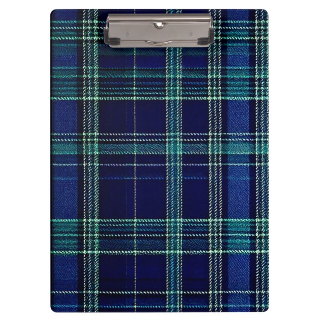 Tartan plaid notebook clipboard (Front)