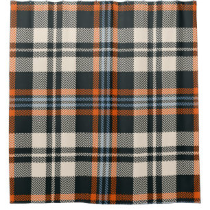 Tartan plaid pattern autumn in black, orange, blue
