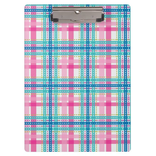 Tartan, plaid pattern clipboard (Front)