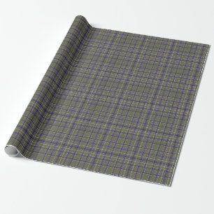 Tartan Plaid Pattern Green, Blue & Beige No. 71 Wrapping Paper