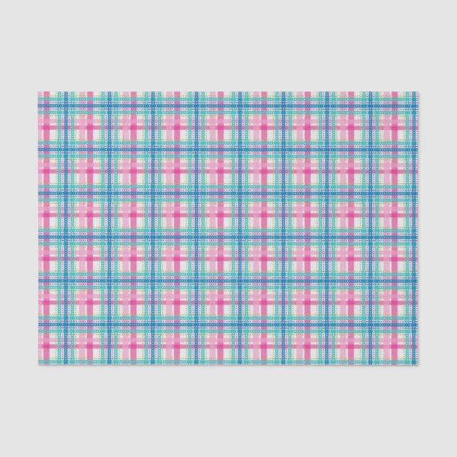 Tartan, plaid pattern tissue paper (Front)
