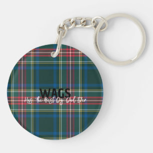 Tartan Plaid PET NAME Meilleur papa Maman Festive