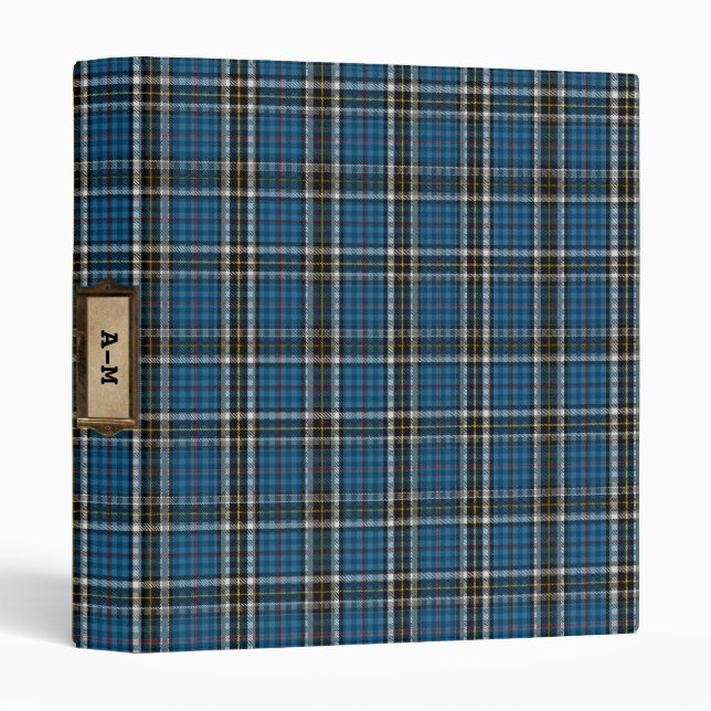 Tartan Plaid (robe Thomson) Classeur de 1 pouce (Devant/Côté)