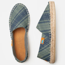 Tartan Plaid - Slate Green and Navy Blue
