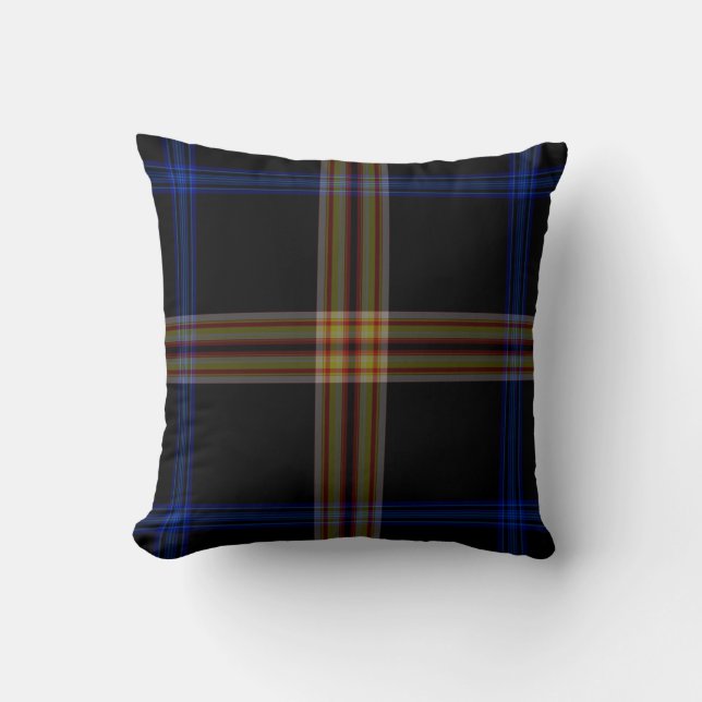 Tartan Plaid Throw Pillow (Front)