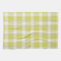Tartan Plaid Yellow, Grey & White No. 63