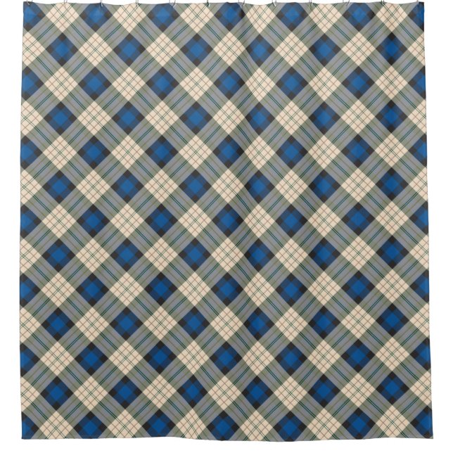 Tartan plaids pattern - traditional blue beige (Front)