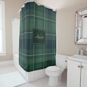 Tartan Polo Plaid Vintage Monogram Dark Green