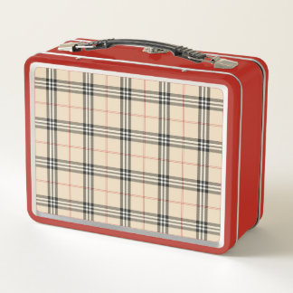 Tartan print lunchbox