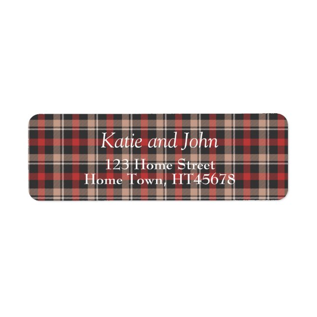 Tartan Return Address (Front)