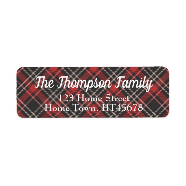 Tartan Return Address (Front)