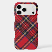 tartan Royal Stewart rouge carreaux noir