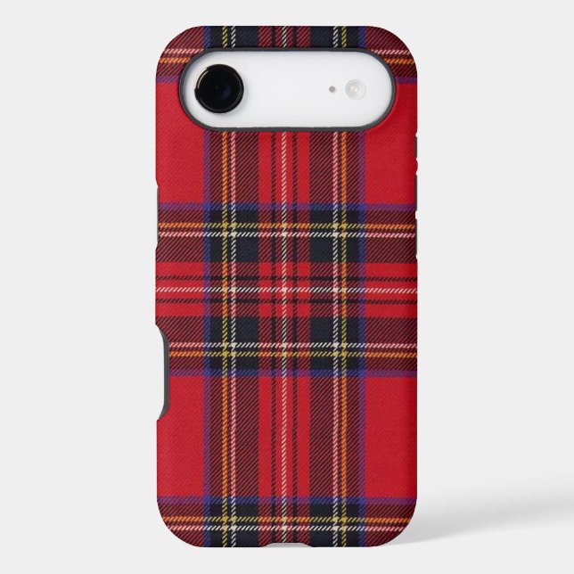 tartan Royal Stewart rouge carreaux noir (Verso)