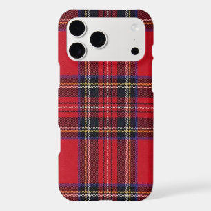 tartan Royal Stewart rouge carreaux noirs