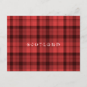 Tartan Scotland Postcard